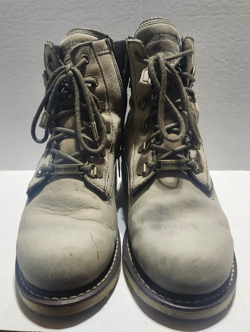 Harley Davidson Marconi Womens 8.5 M Sand Leather Motorcycle Riding Boots D84469